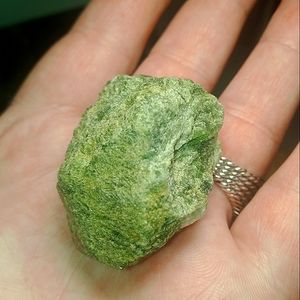 Natural 250cts rough moss agate rough crystal Specimen
